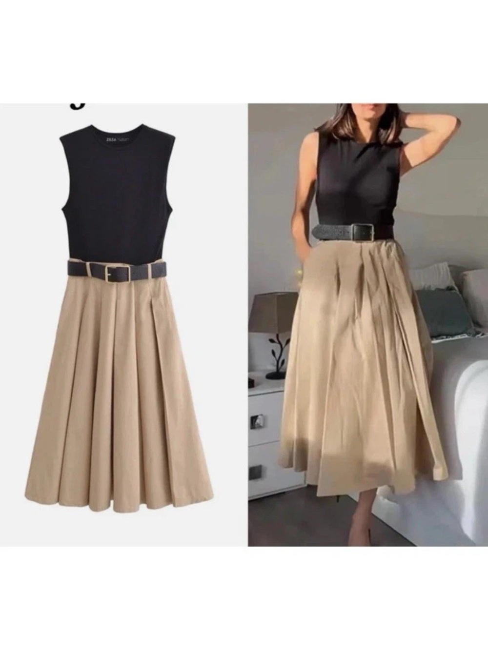 Zara Belted Dress - Picture 6 of 10
